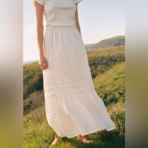 NWOT Christy Dawn Gabrielle Skirt in Pearl